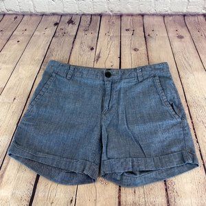 Banana Republic Cotton City Chino Blue Shorts
